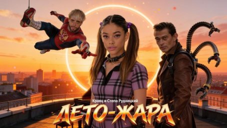 «Лето — Жара» в SFEROOM AI: Стёпа Рудницкий и Кравц не поделили актрису в клипе «Лето — Жара» в SFEROOM AI: Стёпа Рудницкий и Кравц не поделили актрису в клипе
